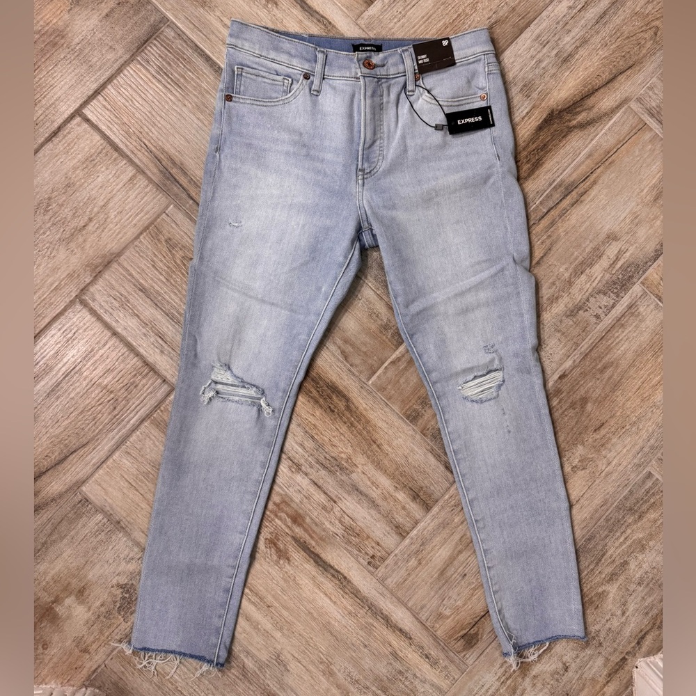 NWT express skinny mid rise jeans size 8 petite